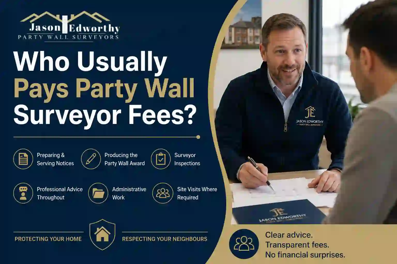 Who Usually Pays Party Wall Surveyor Fees Wigston?